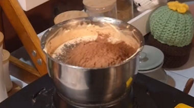 Creamy high-protein chocolate mousse topped with chocolate shavings